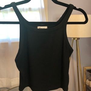 Princess Polly Basic Black Crop Top